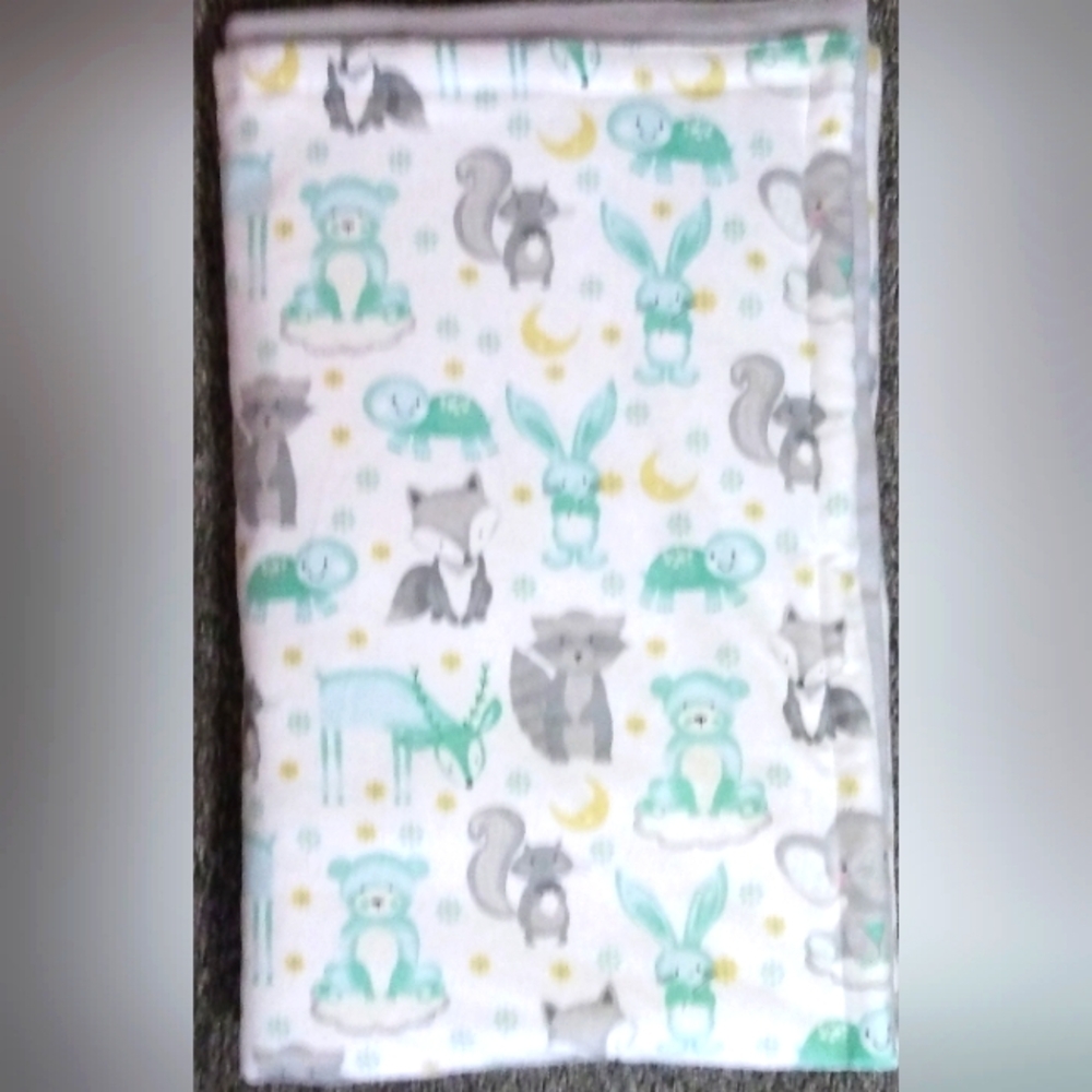 NWOT Handcrafted Baby Blanket 43" x 40"